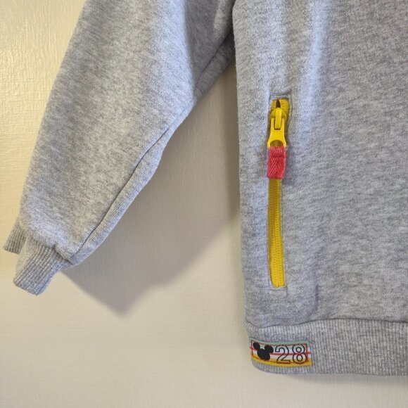 Disney Mickey Mousse Full Zip Hoodie Jacket Sweatshirt Skate Colorful Kid Size 4 - Picture 8 of 11